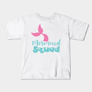 Mermaid Squad, Mermaid Tail, Mermaid Silhouette Kids T-Shirt